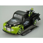 MaistoHD Ford F + FL Panhead 1948 zeleno kombinace barev černá 1:24 – Zbozi.Blesk.cz
