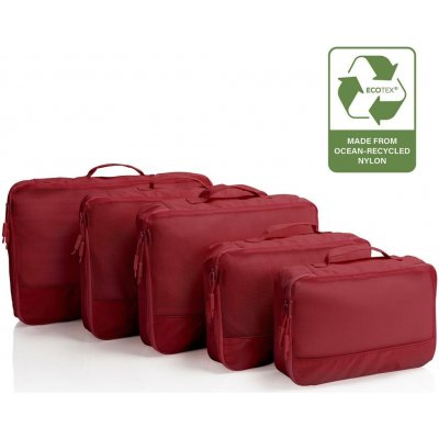 Heys Ecotex Packing Cube 5 pc Set Red Maple – Hledejceny.cz