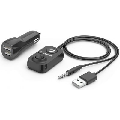 Hama Bluetooth handsfree sada do vozidla s aux-in, USB napájení – Hledejceny.cz