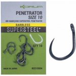 Korum Supersteel Penetrator Hooks Barbless vel.8 10ks – Hledejceny.cz