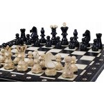 Dřevěné šachy královské černé – Zboží Dáma