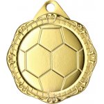 Designová kovová medaile Fotbal Zlatá 3,2 cm – Zboží Dáma