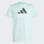 adidas dětské tričko s krátkým rukávem U BL 2 TEE IB4097 tyrkysový – Zboží Mobilmania