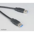 Akasa AK-CBUB03-15BK USB 3.0 Type A-A, propojovací, 1,5m