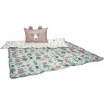 LIVARNO Hebká deka s dekorativním polštářem / 40x60 zelená/hnědá 140x200 – Zboží Dáma LIVARNO Hebká deka s dekorativním polštářem / 40x60 zelená/hnědá 140x200 – Zboží Dáma