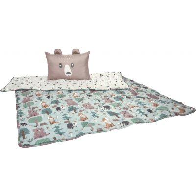 LIVARNO Hebká deka s dekorativním polštářem / 40x60 zelená/hnědá 140x200 – Zboží Dáma LIVARNO Hebká deka s dekorativním polštářem / 40x60 zelená/hnědá 140x200 – Zboží Dáma