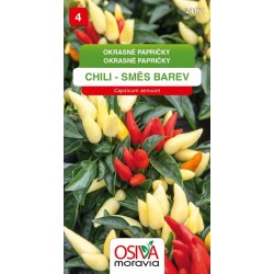 Okrasné papričky - Chilli - směs barev