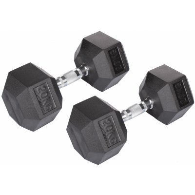 Merco Hex Rubber Dumbell 20 kg – Hledejceny.cz
