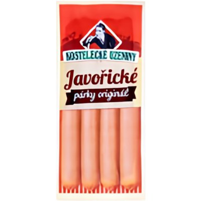 Kostelecké Uzeniny Javořické párky klasik 4 ks 170 g