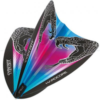 RedDragon Hardcore Peter Wright Snakebite Freestyle růžové modré – Sleviste.cz