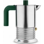 Alessi Moka konvička na espresso "Vite" na 3 šálky, zelená - – Zboží Mobilmania