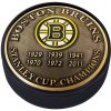 Hokejový puk Fanatics Puk Boston Bruins Stanley Cup Champions Medallion Collection