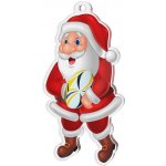 Bauer Decor Akrylátová vánoční ozdoba Santa Claus single rugby – Hledejceny.cz
