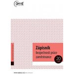 Optys 1221 Zápisník bezpečnosti práce pracovníka A5 nepropisovací 20 listů – Zboží Mobilmania