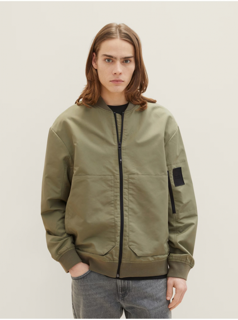 Tom Tailor Denim pánský bomber khaki