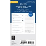 Filofax Týdenní kalendář 2026, týden/1 strana s poznámkami náplň osobních diářů A6 – Zboží Živě