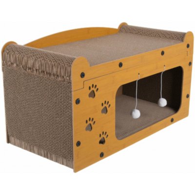 Purlov Škrabadlo dvoupatrový dům 29 x 55 x 29 cm – Hledejceny.cz