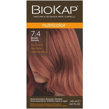 Biokap NutriColor barva na vlasy 7.4 Kaštanová Blond 140 ml