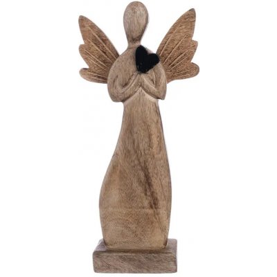 ORION Mango Anděl 32 x 15 cm, srdce, mangové dřevo ORION 200170 – Hledejceny.cz