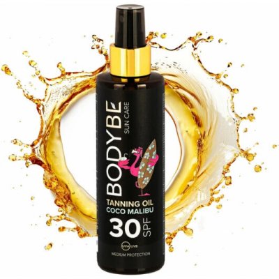 Bodybe Opalovací olej SPF30 pro intenzivní opálení Coco Malibu 200 ml – Zboží Dáma
