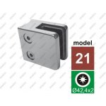 Úchyt skla ZAMAK, POLISH, D42,4x2/45x45mm – Hledejceny.cz