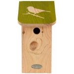 Esschert Design Budka Diapozitiv Sýkora Modřinka 15 x 15 x 28 cm přírodní – Hledejceny.cz