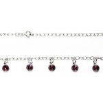 Čištín s.r.o Stříbrný Swarovski krystaly fuchsia NH 1336 14925 – Hledejceny.cz