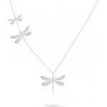 Biju Řetízek z chirurgické oceli s pevnými přívěsky, tři vážky 3001609 – Zboží Dáma