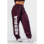 Nebbia Volné baggy tepláky BOYFRIEND STYLE 432 dark red – Zboží Dáma