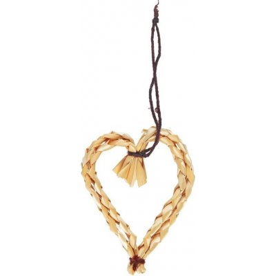Slaměná ozdoba na zavěšení Ib Laursen srdce V.6,5 cm hnědý provázek – Hledejceny.cz