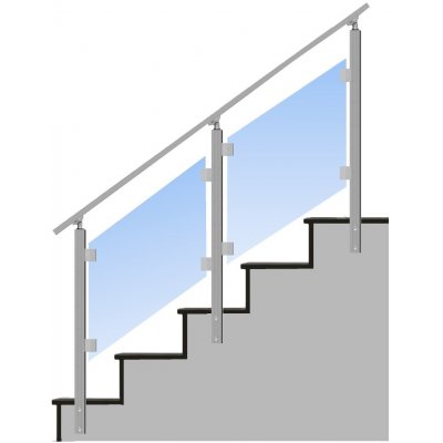 HK Zábradlí na schody S4BS-2 1000x1000 B – HobbyKompas.cz