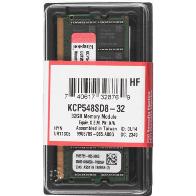 Kingston Technology DDR5 32GB 4800MHz (1x32GB) KCP548SD8-32 – Zboží Mobilmania