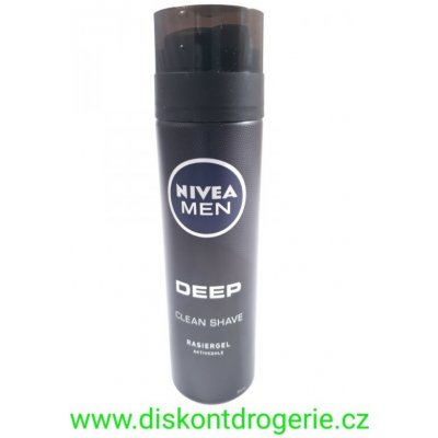 Nivea Men Deep gel na holení 200 ml – Zboží Mobilmania