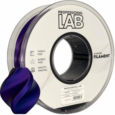 Prof. Lab Silk PLA Tri Color blue purple black 1,75mm 1kg – Zboží Živě