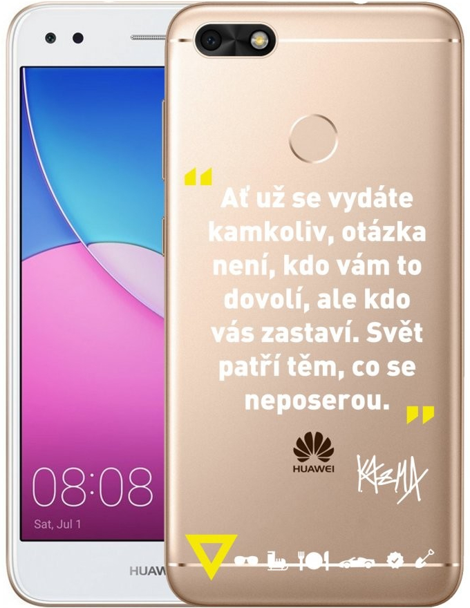 Picasee silikonové Huawei P9 Lite Mini - Kazma - SVĚT PATŘÍ TĚM, CO SE NEPOSEROU čiré