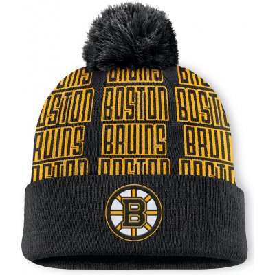 Fanatics pánská zimní čepice Boston Bruins Fundamental Empty Net Cuffed Knit Hat with Pom Black – Hledejceny.cz
