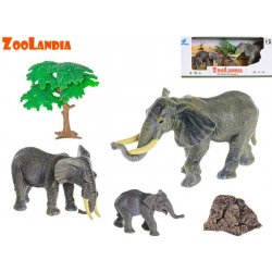 Zoolandia slon s mláďaty a doplňky