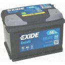 Exide Excell 12V 60Ah 540A EB602