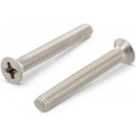 INOX DIN 965 šroub zápustná hlava křížová drážka PH Phillips, nerez A2 Varianta: DIN 965 šroub zápustná hlava křížová drážka PH, nerez A2 M3X50 – Hledejceny.cz