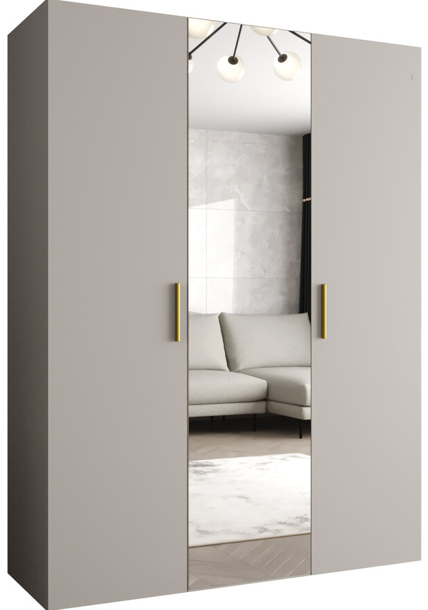 Abiks Meble Bari 2 150 cm Kašmírová / Zlatá