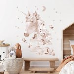 Bayo Samolepka na zeď Boho unicorn Stickers Béžová – Zbozi.Blesk.cz