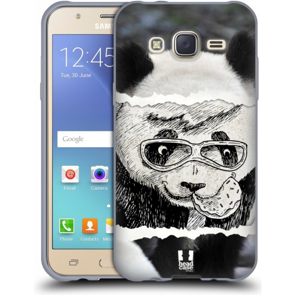 Pouzdro a kryt na mobilní telefon Pouzdro HEAD CASE Samsung Galaxy J5, J500, (J5 DUOS) vzor zvířata koláž roztomilá panda