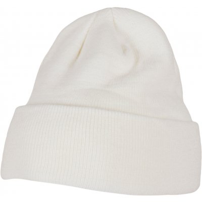 Build Your Brand pánská čepice Heavy Knit beanie s ohrnovacím lemem Bílá BY001 – Hledejceny.cz