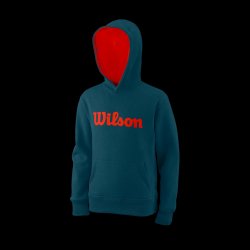 Wilson Y Script Cotton Hoody blue coral