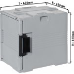 G.Gastro Termobox - přední plnění- 58 l - pro 12x GN 1/1 - D10377299 – Hledejceny.cz