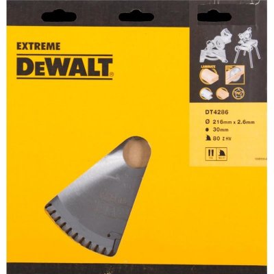 DeWALT pilový kotouč Series 40 pro kotoučové pily 216x30mm 80z TCG5° DT4286 – Hledejceny.cz