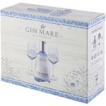 Gin Mare 42,7% 0,7 l (dárkové balení 2 sklenice) – Zboží Mobilmania