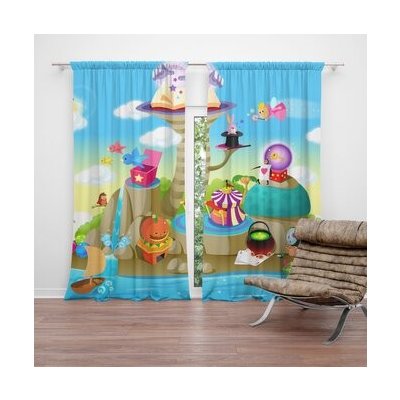 Sablio Závěs Pohádkový svět: 2ks 140x250cm – Hledejceny.cz
