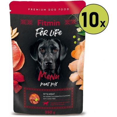 Fitmin For Life Dog Menu meat mix 10 x 350 g – Hledejceny.cz
