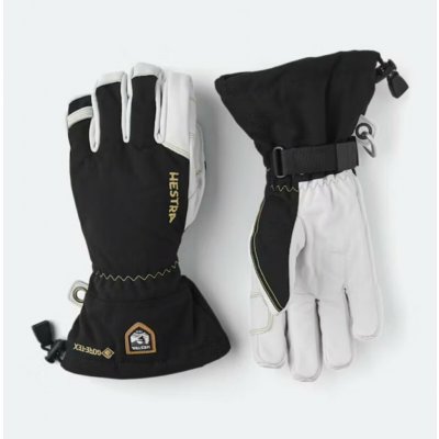 Hestra Army Leather 5 finger Black/White – Hledejceny.cz
